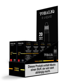 TOBALIQ E-Liquid 10er Display - 20mg Nikotinsalz - Tequila Sunrise
