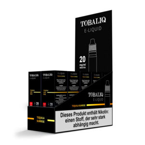 TOBALIQ E-Liquid 10er Display - 20mg Nikotinsalz - Tequila Sunrise