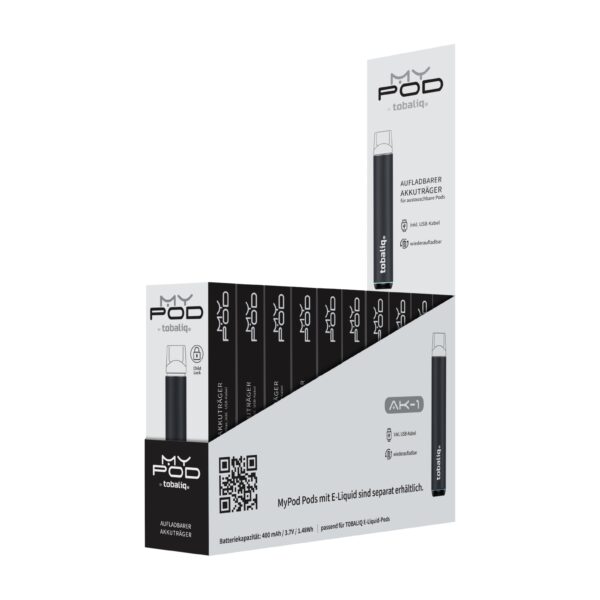 MyPod Basis Akkuträger - 10er Display - Midnight Black