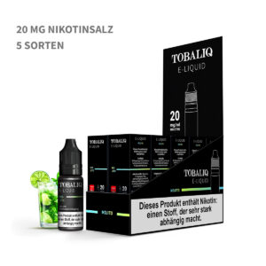 TOBALIQ E-Liquid 10er-Displays, 20mg Salz – Sorten wählbar
