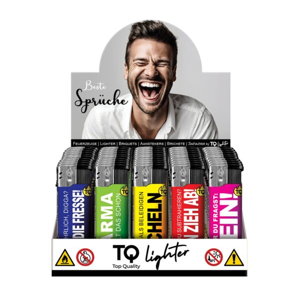 TQ Motivfeuerzeug BESTE SPRÜCHE - 50 St