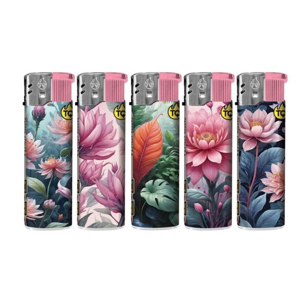TQ Motivfeuerzeug PANDORA FLOWERS - 50 St
