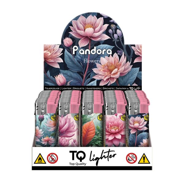 TQ Motivfeuerzeug PANDORA FLOWERS - 50 St