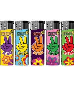 TQ Motivfeuerzeug PEACE / NO WAR - 50 St