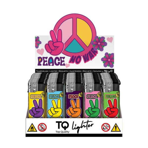 TQ Motivfeuerzeug PEACE / NO WAR - 50 St