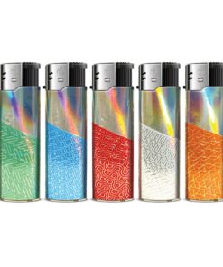 TQ 3D Alu-Motivfeuerzeug RAINBOW PATTERNS - 50 St