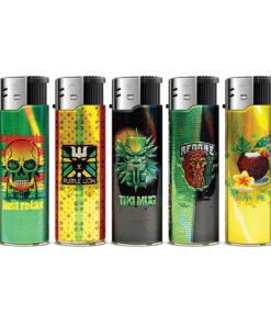 TQ 3D Alu-Motivfeuerzeug RASTA PARADISE - 50 St