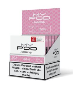 MyPod Pods – 5er Display – 20mg Nikotin – Love 66