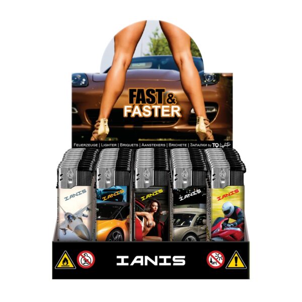 TQ Motivfeuerzeug IANIS Fast & Faster - 50 St