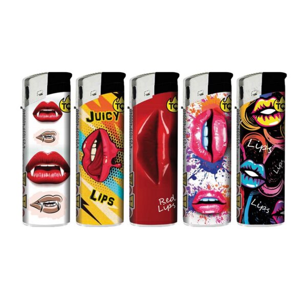 TQ Motivfeuerzeug COLOR LIPS - 50 St