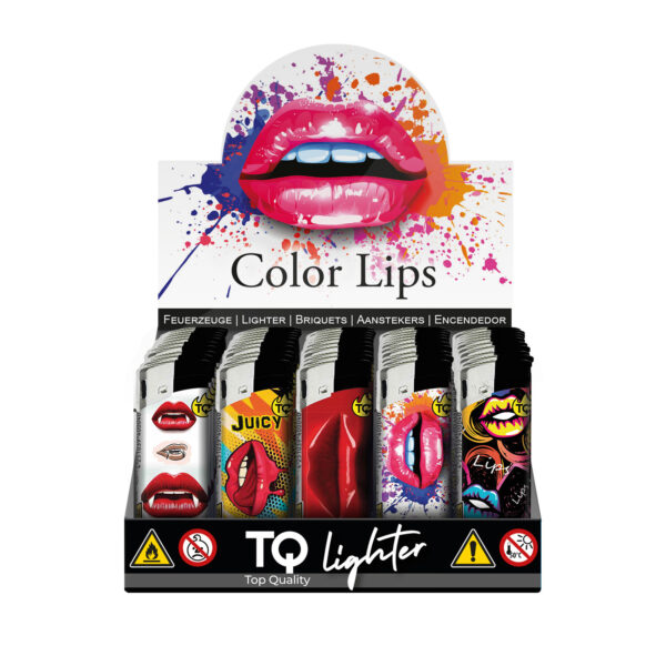 TQ Motivfeuerzeug COLOR LIPS - 50 St