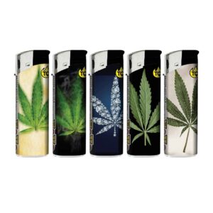 TQ Motivfeuerzeug CANNABIS - 50 St