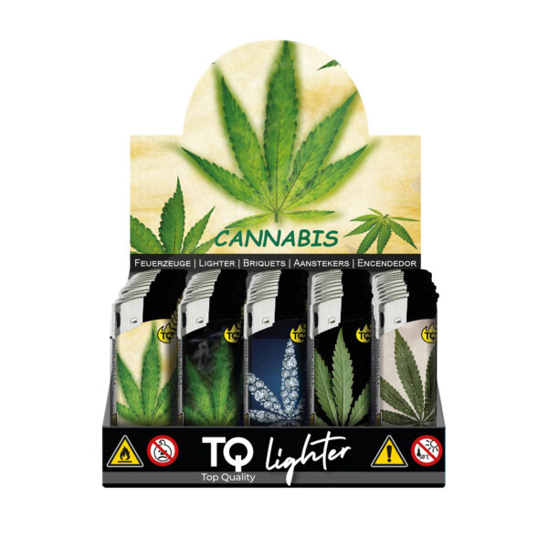 TQ Motivfeuerzeug CANNABIS - 50 St