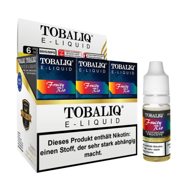 TOBALIQ E-Liquid 6er Pack - 6mg Nikotin - Fruity Rio