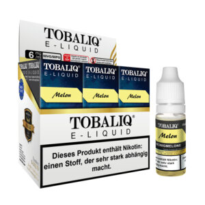 TOBALIQ E-Liquid 6er Pack - 6mg Nikotin - Melon