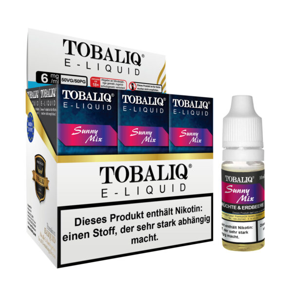 TOBALIQ E-Liquid 6er Pack - 6mg Nikotin - Sunny Mix