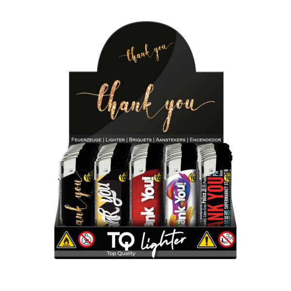 TQ Motivfeuerzeug Thank You - 50 St