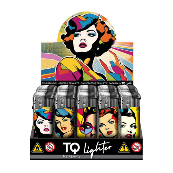 TQ Motivfeuerzeug POP ART WOMAN - 50 St
