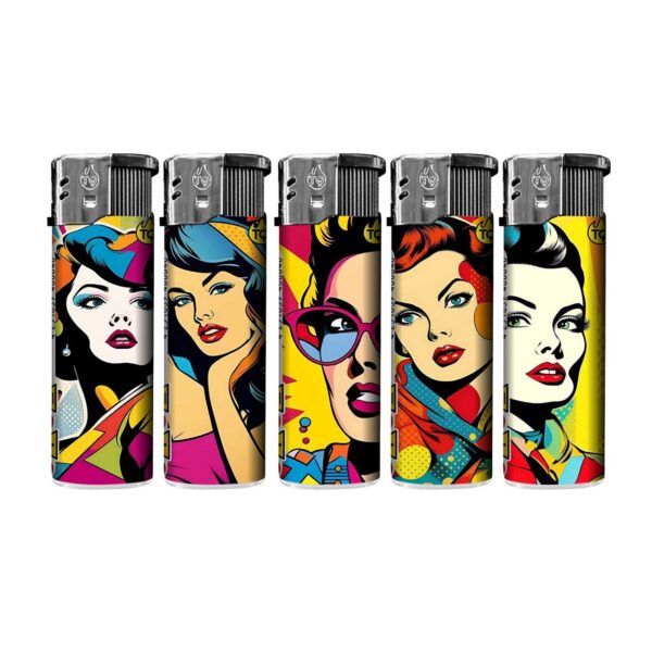 TQ Motivfeuerzeug POP ART WOMAN - 50 St
