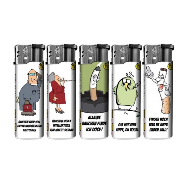 TQ Motivfeuerzeug Pro Raucher Comic - 50 St