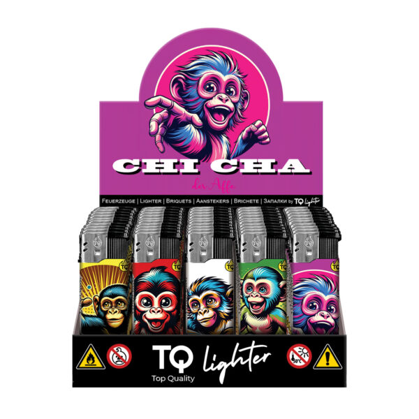 TQ Motivfeuerzeug CHI CHA (DER AFFE) - 50 St