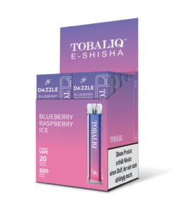 DAZZLE 10er Display - 20mg Nikotin, 600 Züge - BLUEBERRY RASPBERRY ICE