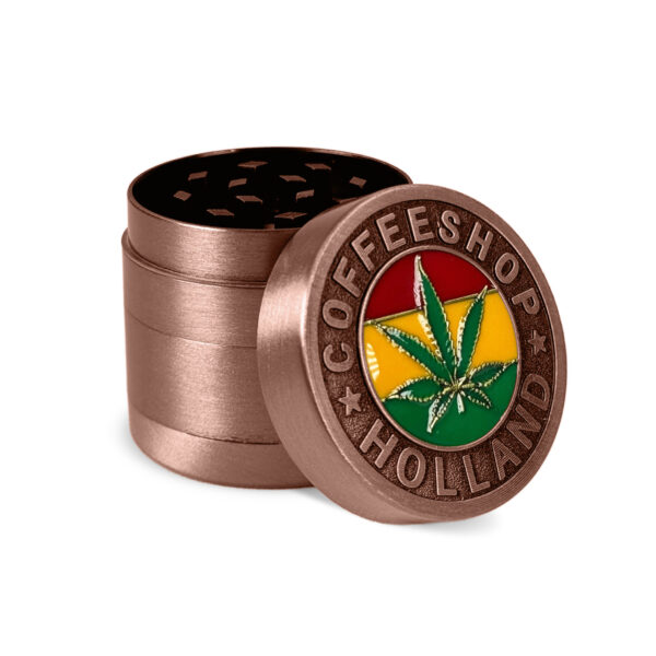 Metallgrinder "Coffeeshop Holland" - 40 mm - Rosegold