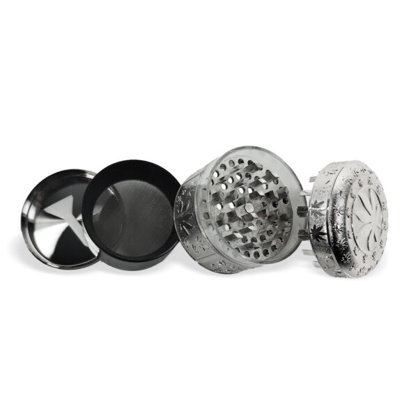 Metallgrinder "Dark Cannabis" - 52 mm