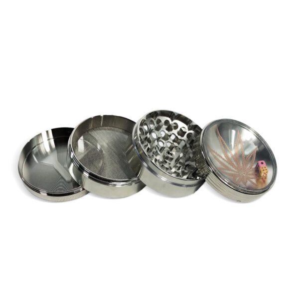 Metallgrinder "Dice Cannabis" - 52 mm