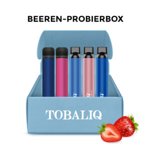 Beeren-Probierbox: 6er Aromen-Vape-Set – ohne Nikotin