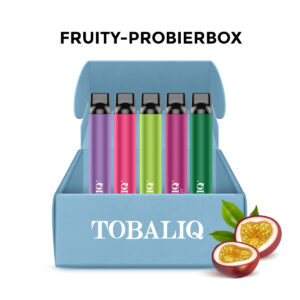Fruity-Vape-Probierbox: 6er Aromen-Set – 10mg Nikotin