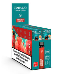 TOBALIQ Vapes Limited Edition 10er Display – 20mg Nikotin – Gebrannte Mandeln
