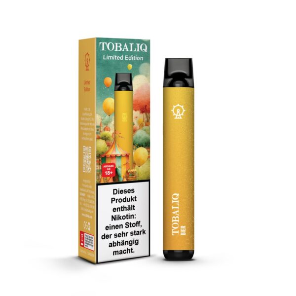 TOBALIQ Limited Edition – 600 Züge – 20mg Nikotin – Bier