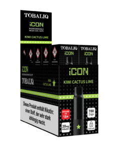 ICON 700 Züge – 20mg Nikotin – Kiwi Cactus Lime