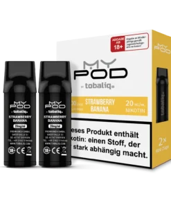 MyPod Pods 2x600 Züge - 20mg Nikotin - Strawberry Banana