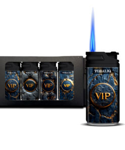 TOBALIQ Jet Flame Feuerzeug ZLIX VIP - 4 er Set