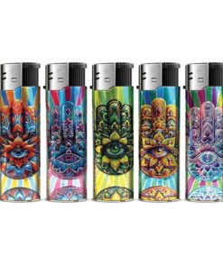 TOBALIQ 3D Metallic Motivfeuerzeug FATIMA´S HAND - 50 St