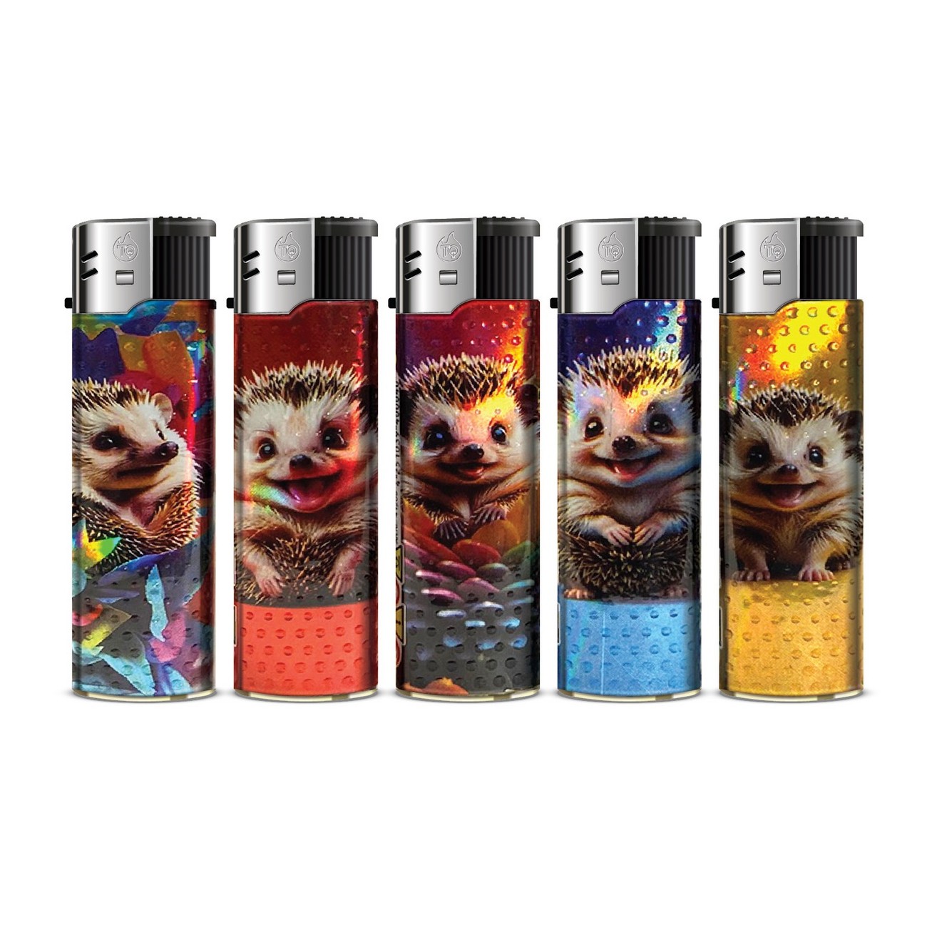 TOBALIQ 3D Metallic Motivfeuerzeug BABY IGEL - 50 St