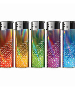 TOBALIQ 3D Metallic Motivfeuerzeug SNINY DIAGONALS - 50 St