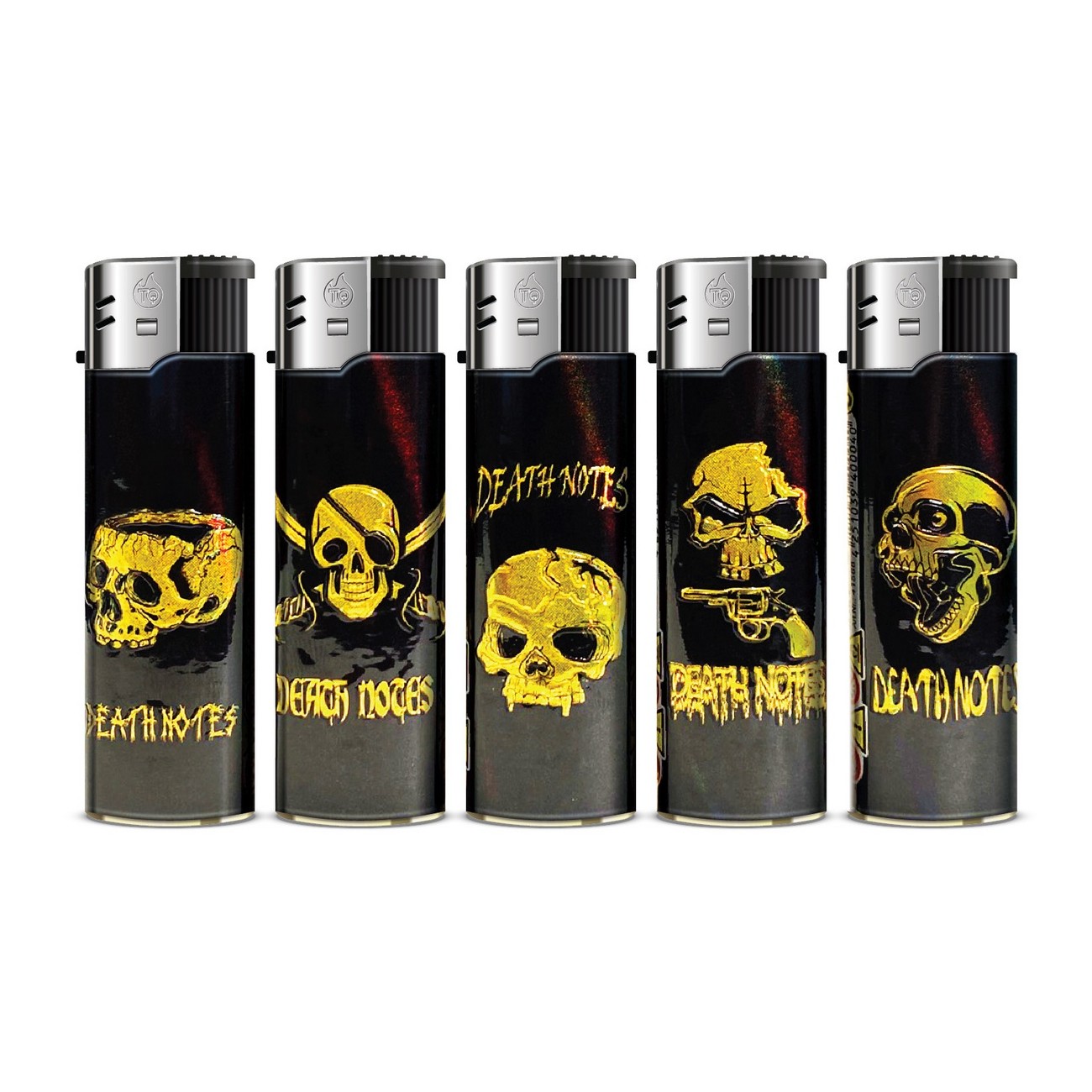 TOBALIQ 3D Metallic Motivfeuerzeug DEADLY GOLD - 50 St